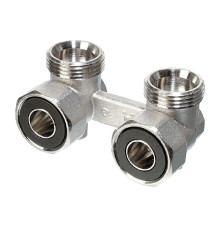 Присоединительный комплект угловой 3/4" евро x 3/4" плоский уплотнитель